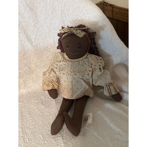 vintage hand made african american doll